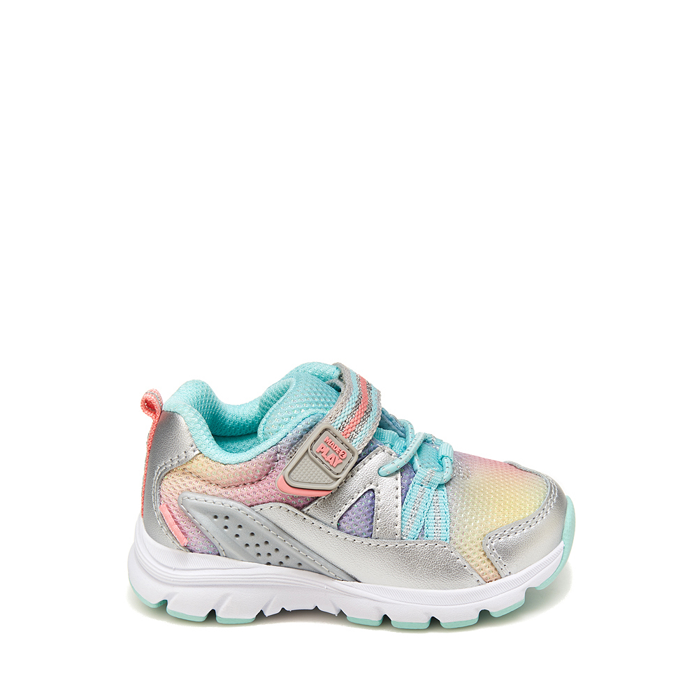 Stride Rite Made2Play&reg; Journey Sneaker - Baby / Toddler - Silver / Multicolor