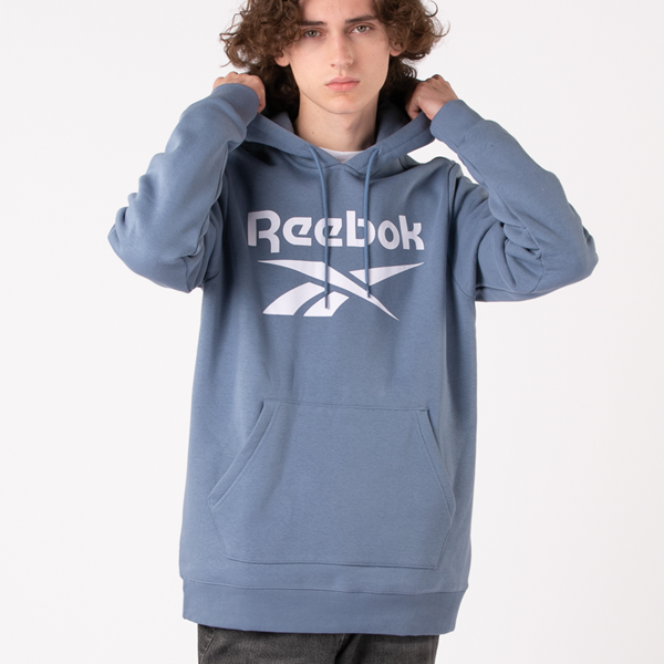 Mens Reebok Identity Logo Hoodie - Blue Slate