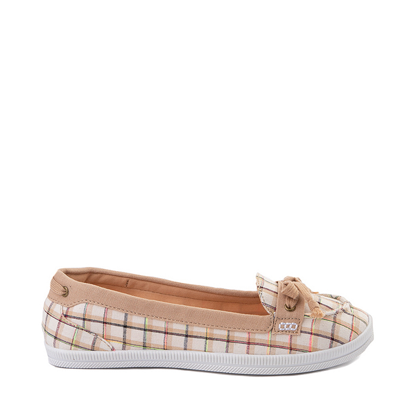 Main view of Womens Rocket Dog Minnow Slip On Casual Shoe - Natural / Plaid