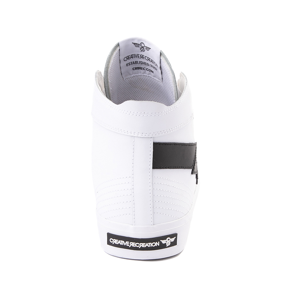 Mens Creative Recreation Zeus Hi Sneaker White / Black Journeys