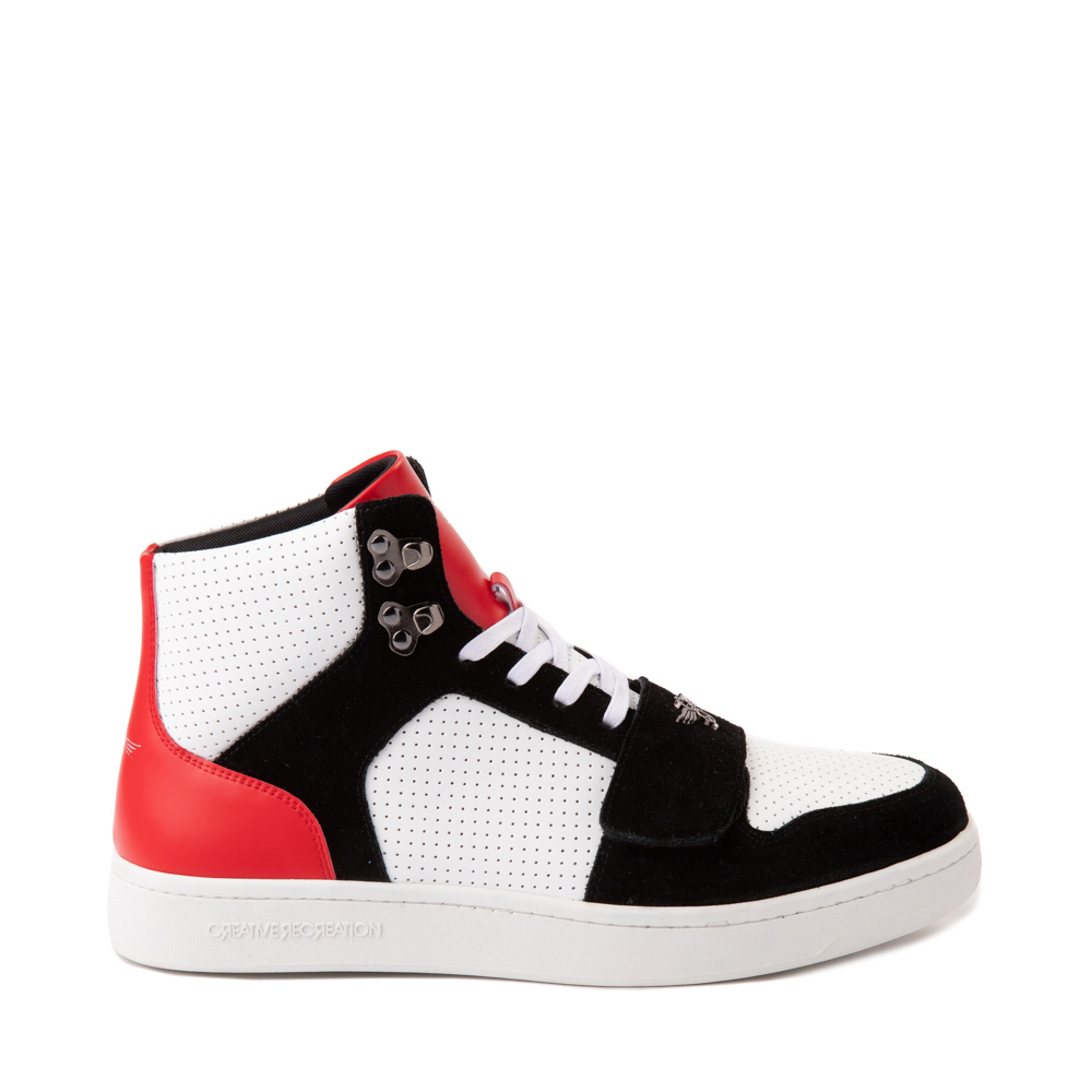 Mens Creative Recreation Cesario Lux Hi Sneaker - White / Black / Red