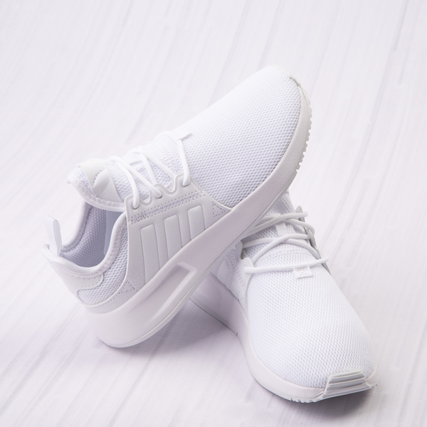 adidas X_PLR Athletic Shoe - Big Kid - White Monochrome