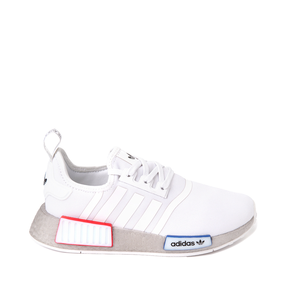 adidas NMD R1 Refined Athletic Shoe - Big Kid - Cloud White / Gray One