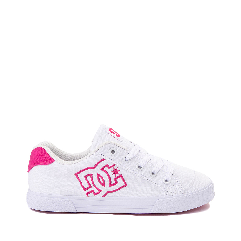Womens DC Chelsea Skate Shoe - White / Pink