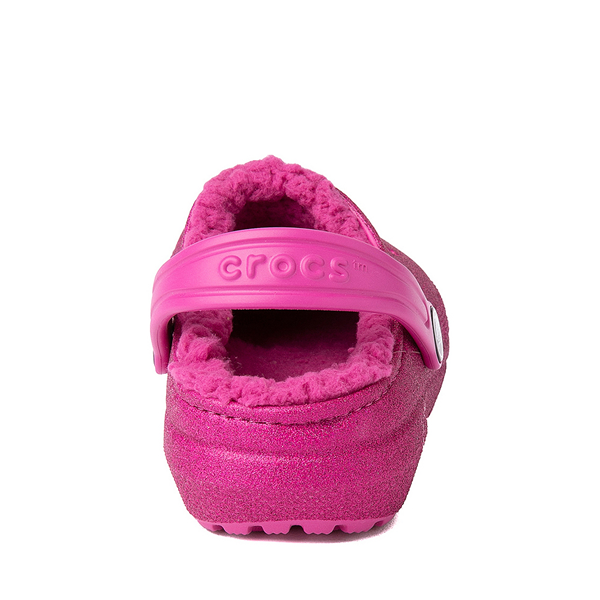alternate view Crocs Classic Fuzz-Lined Clog - Baby / Toddler - FuchsiaALT4