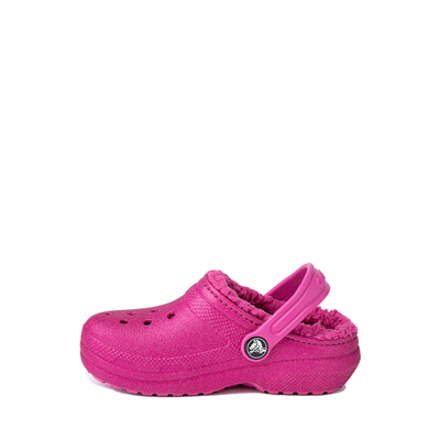Alternate view of Crocs Classic Fuzz-Lined Clog - Baby / Toddler - Fuchsia
