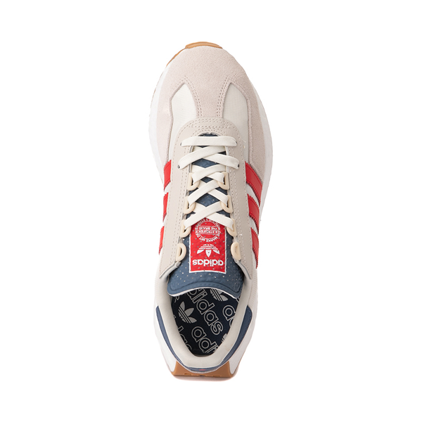 alternate view Mens adidas Retropy E5 Athletic Shoe - Off White / Vivid Red / AluminaALT2