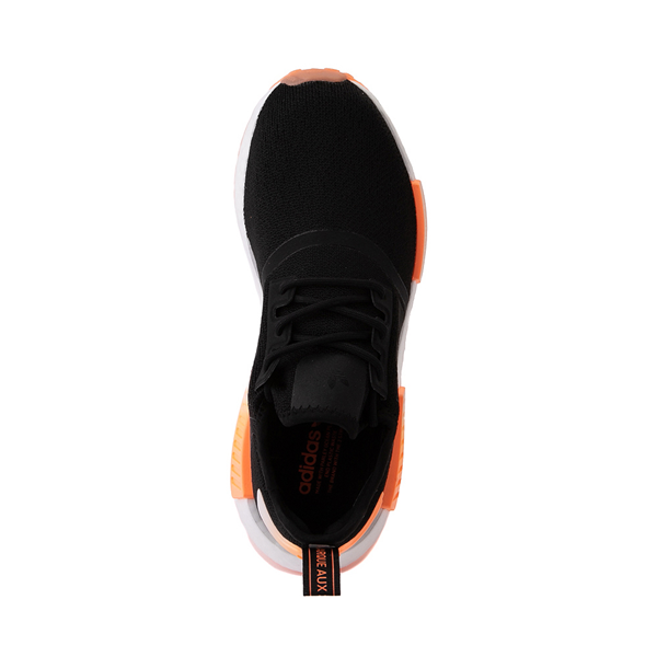 alternate view Womens adidas NMD R1 Primeblue Athletic Shoe - Black / Beam OrangeALT2