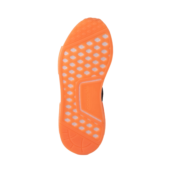alternate view Womens adidas NMD R1 Primeblue Athletic Shoe - Black / Beam OrangeALT3