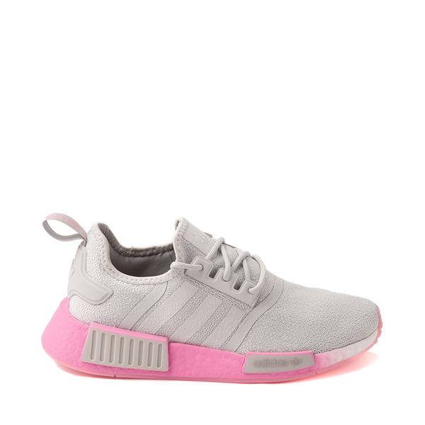 Womens adidas NMD R1 Athletic Shoe - Gray / Bliss Pink