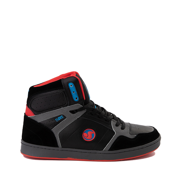 Main view of Mens DVS Honcho Skate Shoe - Black / Charcoal / Fiery Red