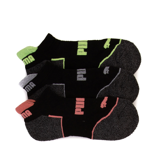 Main view of Womens PUMA Ultra Low Socks 6 Pack - Black / Multicolor