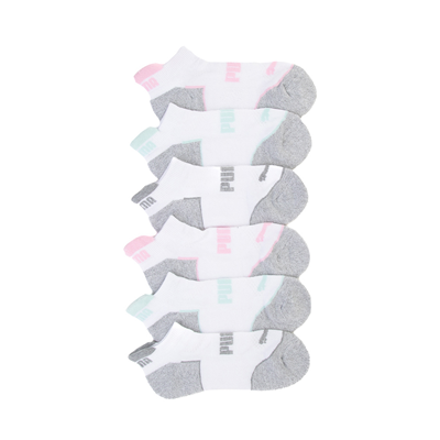 Alternate view of Womens PUMA Ultra Low Socks 6 Pack - White