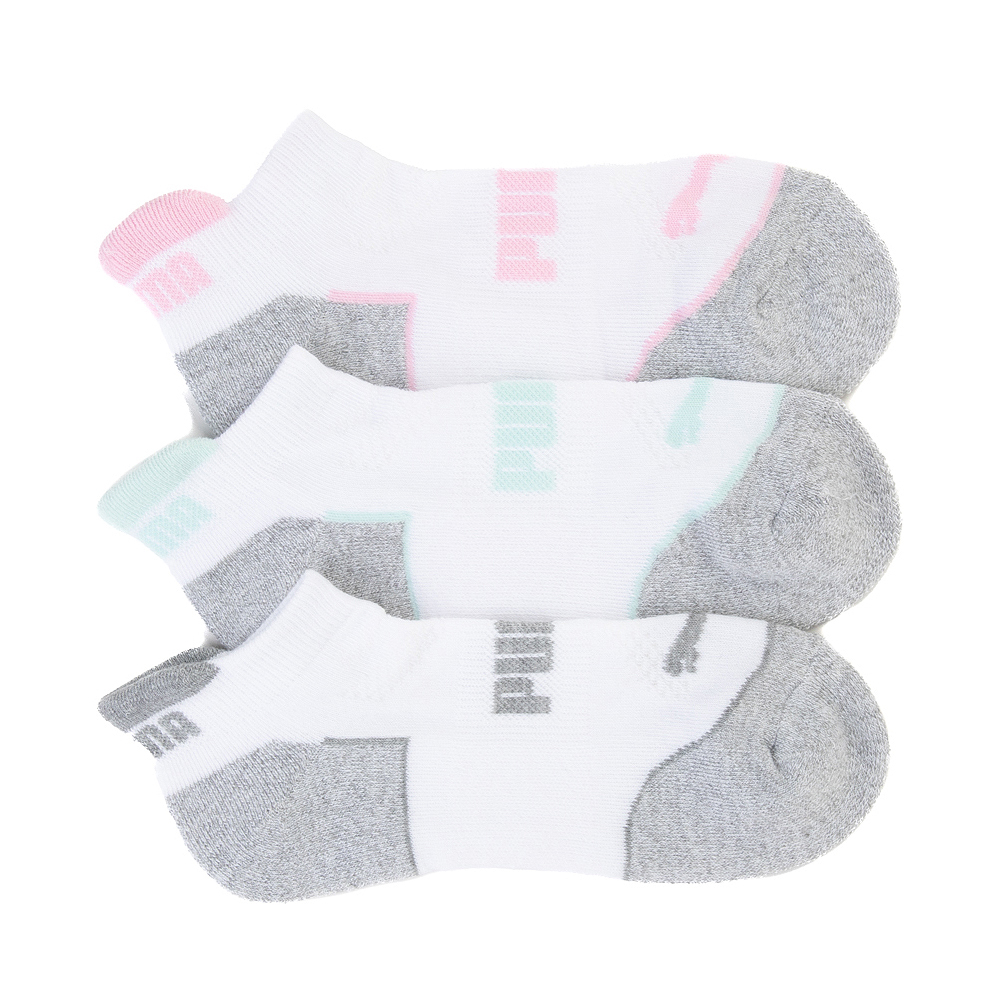 Womens PUMA Ultra Low Socks 6 Pack - White