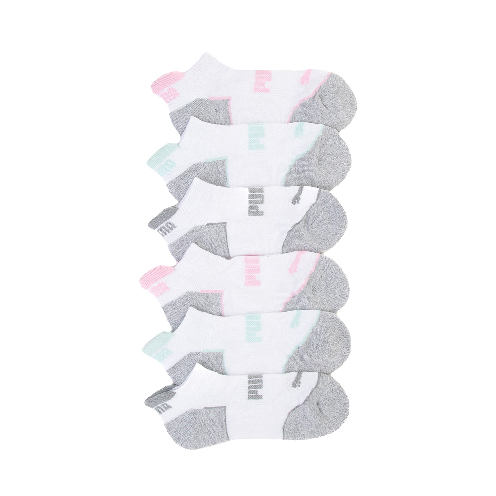 Womens PUMA Ultra Low Socks 6 Pack - White | Journeys