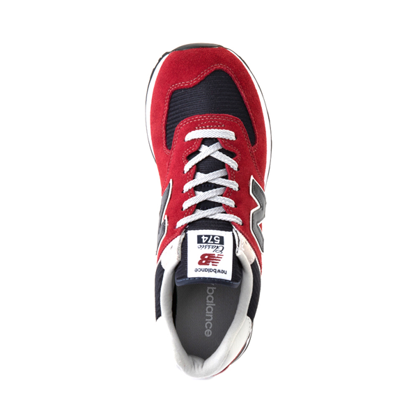 Exceder infinito Resistencia Mens New Balance 574 Athletic Shoe - Red / Navy | Journeys