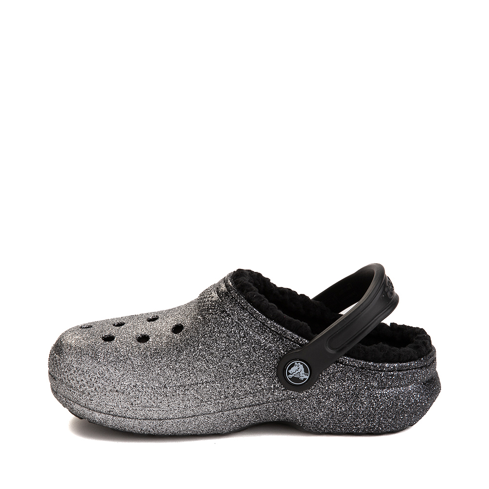 Crocs Classic Glitter Lined Clog - Black / Multicolor | Journeys