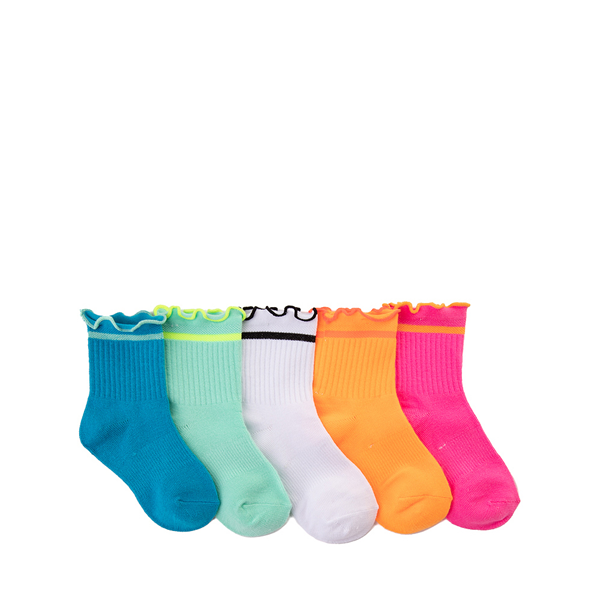 Main view of Lettuce Edge Anklets 5 Pack - Toddler - Multicolor
