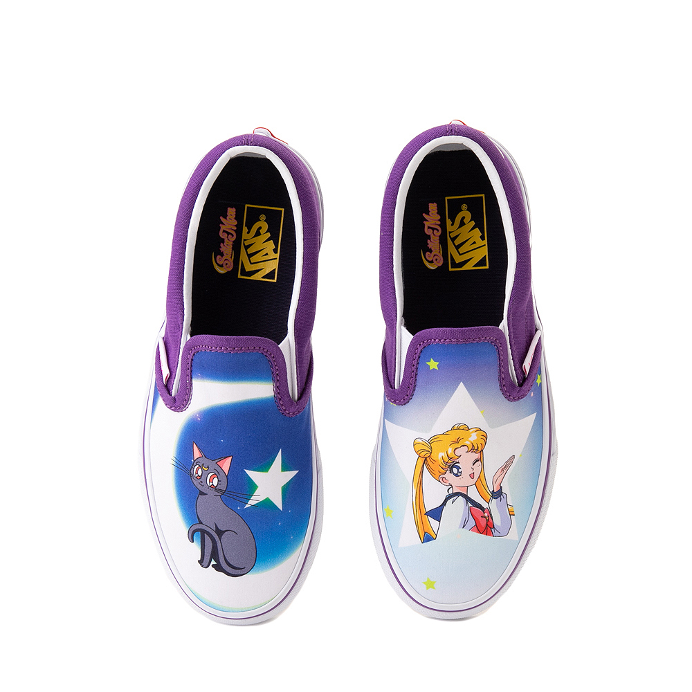Vans x Sailor Moon Slip On Skate Shoe - Little Kid - Purple