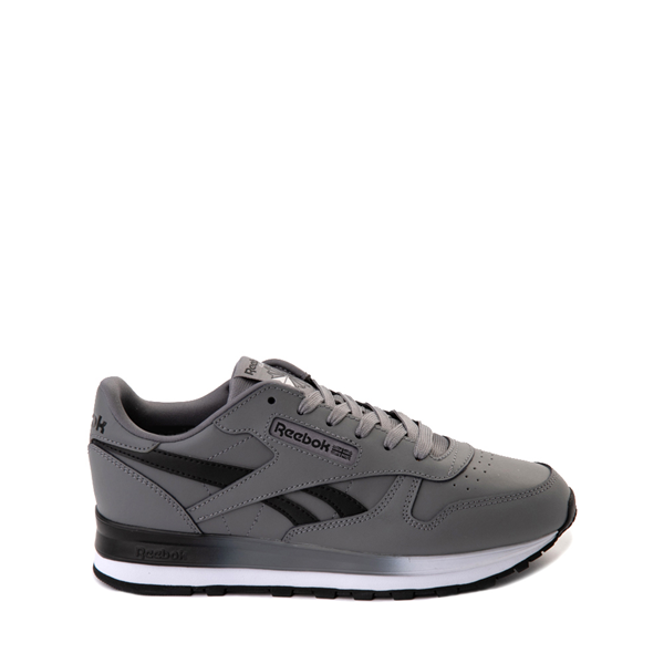 Main view of Reebok Classic Leather Clip Athletic Shoe - Big Kid - Gray