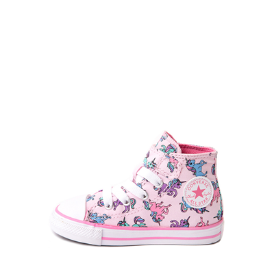 Alternate view of Converse Chuck Taylor All Star 1V Hi Unicorns Sneaker - Baby / Toddler - Pink Foam