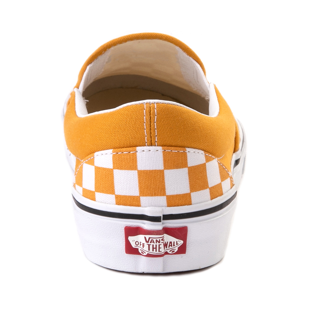 Vans Slip-On Checkerboard Skate Shoe - Golden Yellow | Journeys