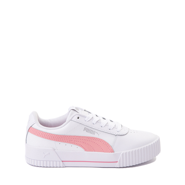 PUMA Carina Athletic Shoe - Big Kid - White / Peony Pink
