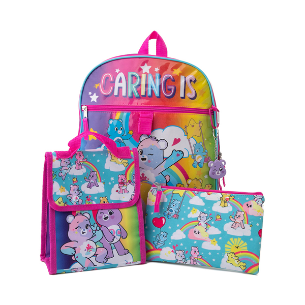 Main view of Care Bears Backpack Set - Pink / Rainbow