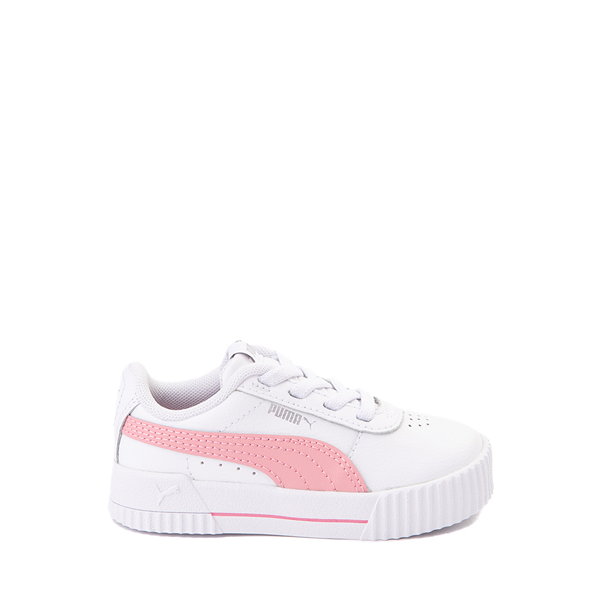 Main view of PUMA Carina Athletic Shoe - Baby / Toddler - White / Peony Pink