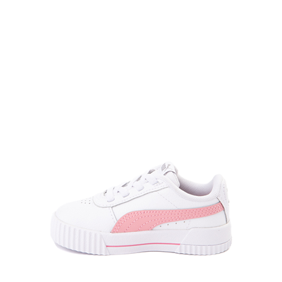 Alternate view of PUMA Carina Athletic Shoe - Baby / Toddler - White / Peony Pink