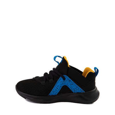 Alternate view of PUMA Enzo 2 Weave Athletic Shoe - Little Kid / Big Kid - Black / Blue Speckle