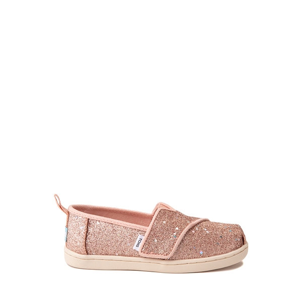Main view of TOMS Cosmic Glitter Slip On Casual Shoe - Baby / Toddler / Little Kid - Rose Gold