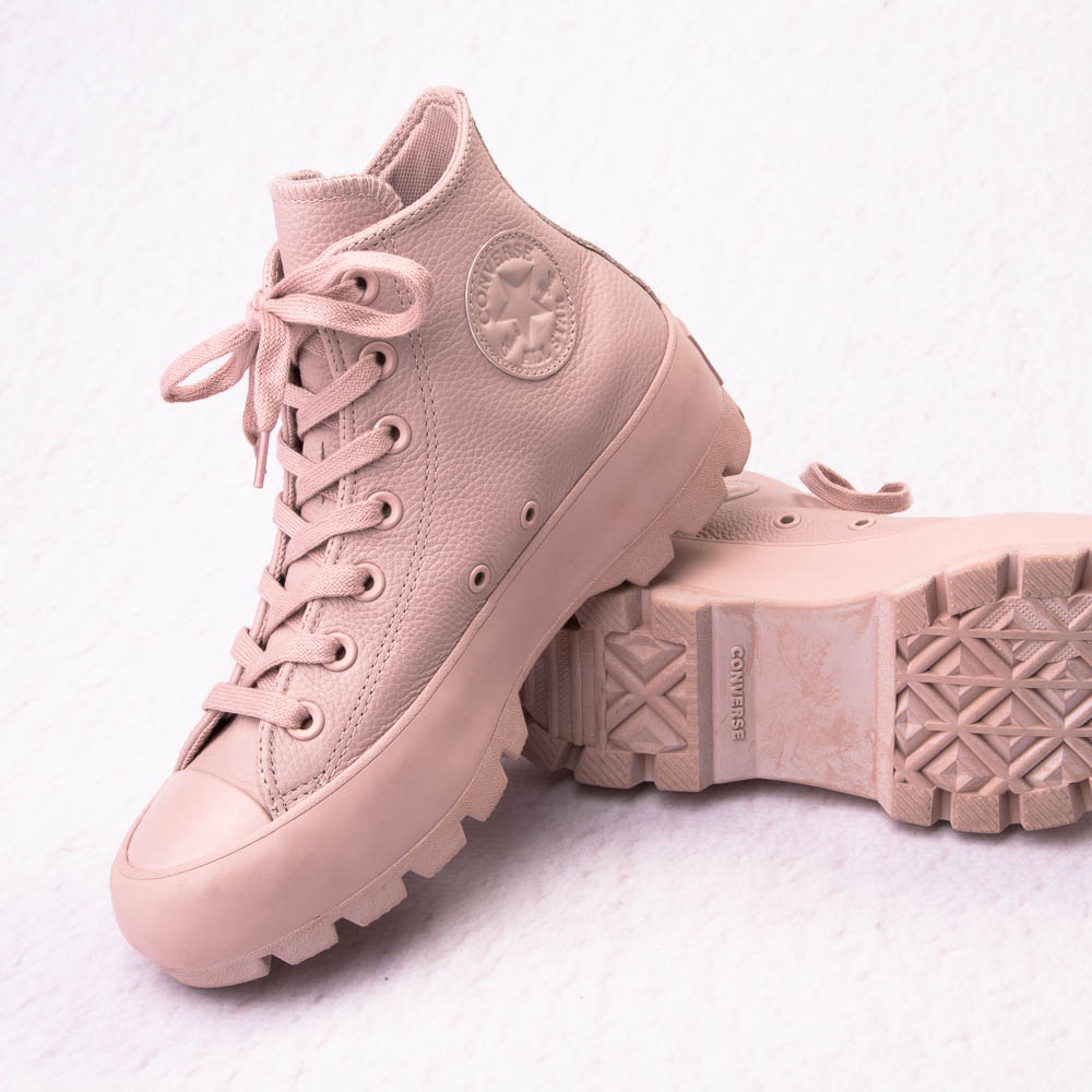 Apto Borde ojo Womens Converse Chuck Taylor All Star Hi Lugged Leather Sneaker - Mauve  Monochrome | Journeys