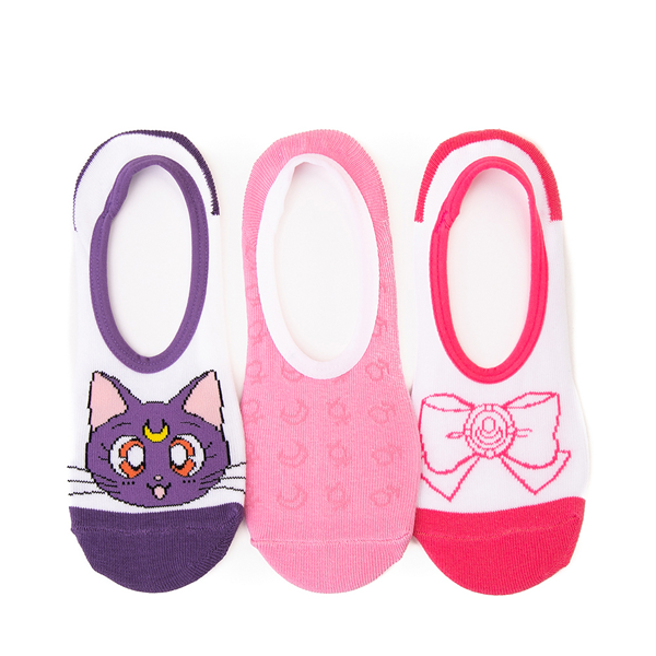 Main view of Womens Vans x Sailor Moon Canoodle Liners 3 Pack - White / Pink / Purple