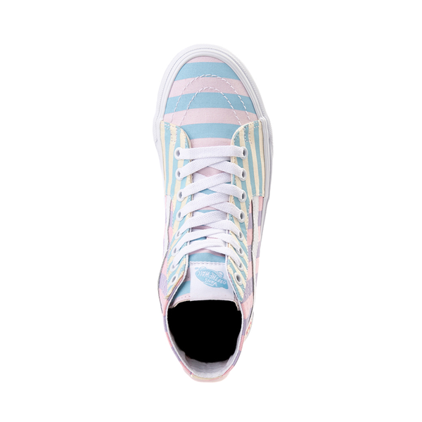 alternate view Vans Sk8-Hi Tapered Skate Shoe - Pastel Stripes / MulticolorALT2