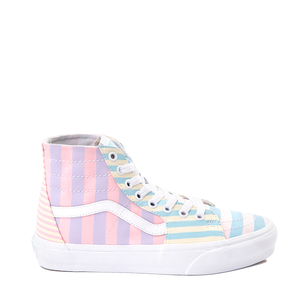 Vans Sk8-Hi Tapered Skate Shoe - Pastel Stripes / Multicolor