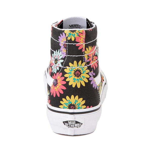 alternate view Vans Sk8-Hi Tapered Skate Shoe - Black / Peace FloralALT4