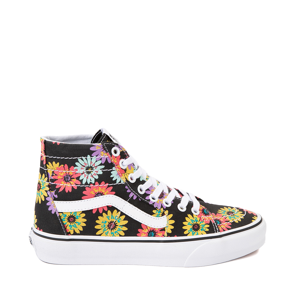 floral print high top vans