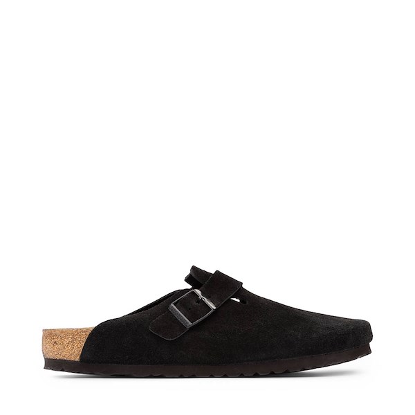 Mens Birkenstock Boston Soft Footbed Clog - Black
