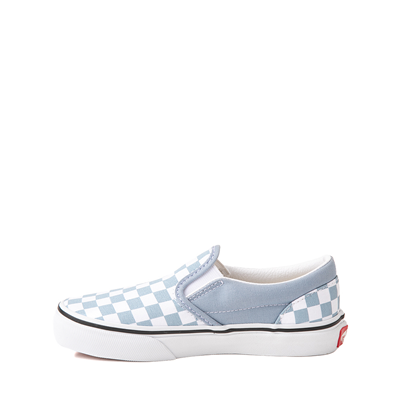 Alternate view of Vans Slip-On Checkerboard Skate Shoe - Little Kid - Ashley Blue
