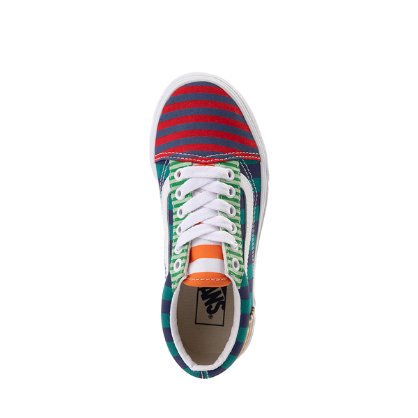 alternate view Vans Old Skool Skate Shoe - Little Kid - Stripe Block / MulticolorALT2