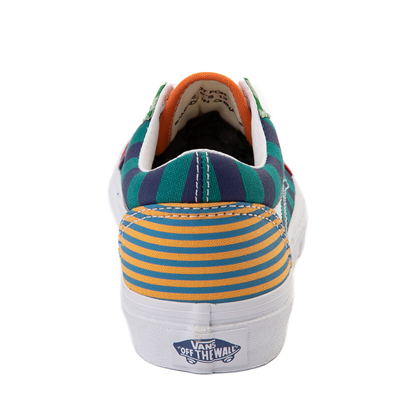 alternate view Vans Old Skool Skate Shoe - Little Kid - Stripe Block / MulticolorALT4