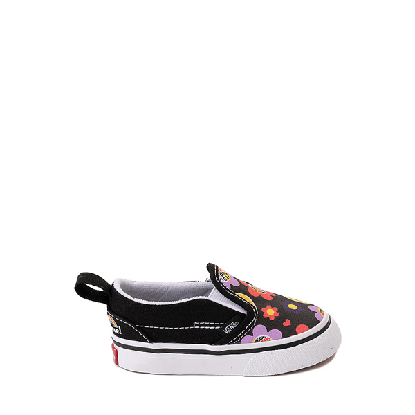 Vans Slip-On V Skate Shoe - Baby / Toddler - Radically Happy / Black