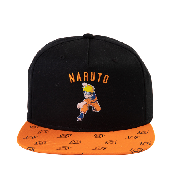 Main view of Naruto Snapback Cap - Black / Orange