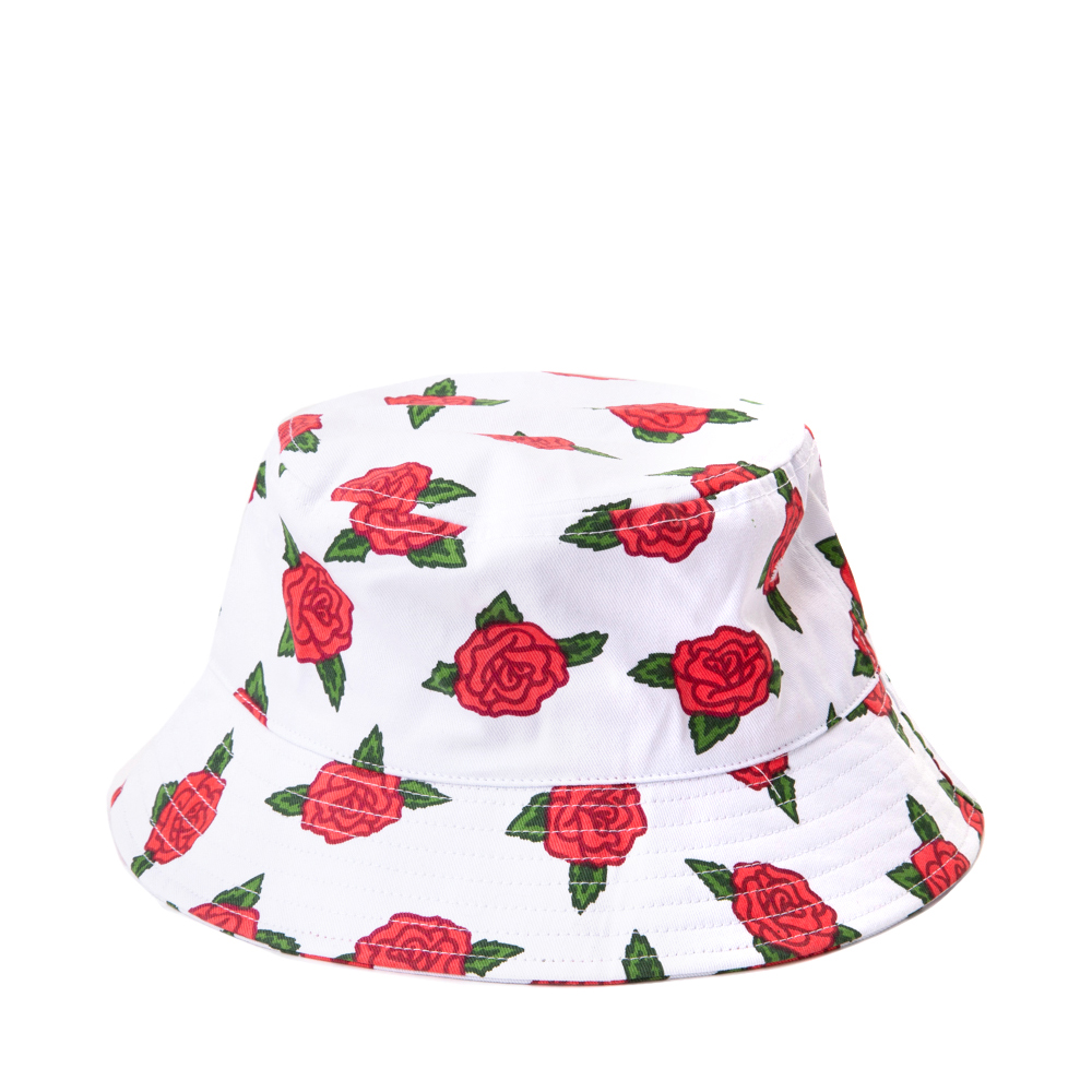 Rose Bucket Hat - White