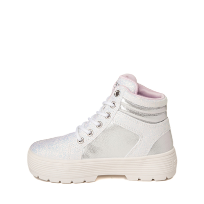 Alternate view of Skechers Elevated City Shine Sneaker - Little Kid - White / Silver