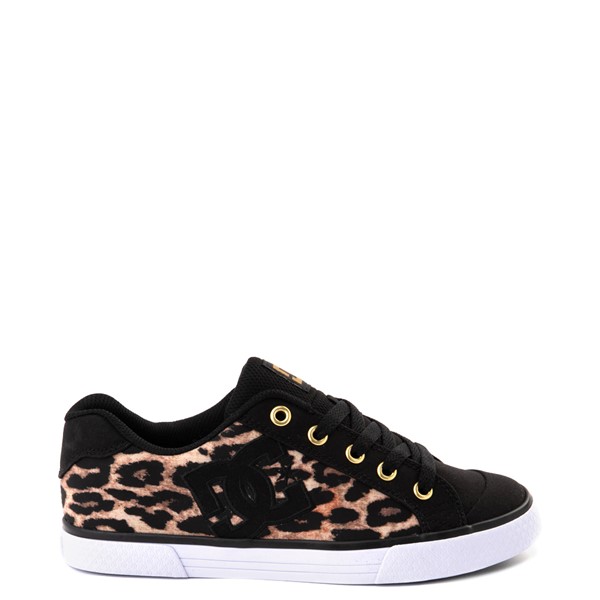 Womens DC Chelsea Skate Shoe - Black / Leopard