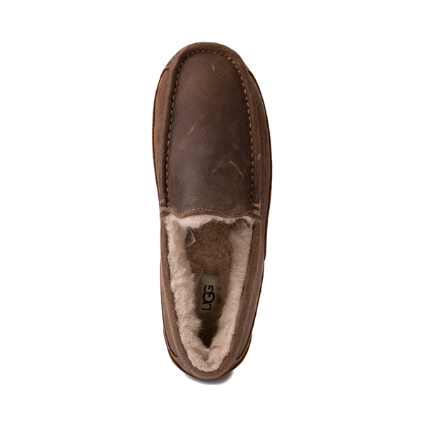 alternate view Mens UGG® Ascot Matte Leather Slip On Casual Shoe - TanALT2