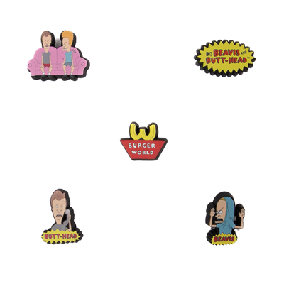 Alternate view of Crocs Jibbitz&trade; Beavis and Butt-Head Shoe Charms 5 Pack - Multicolor