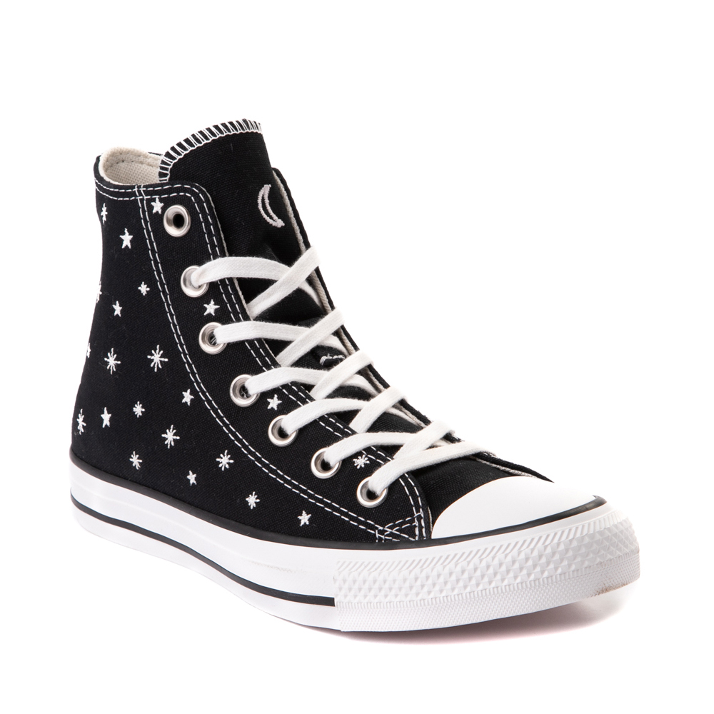 embroidered converse black